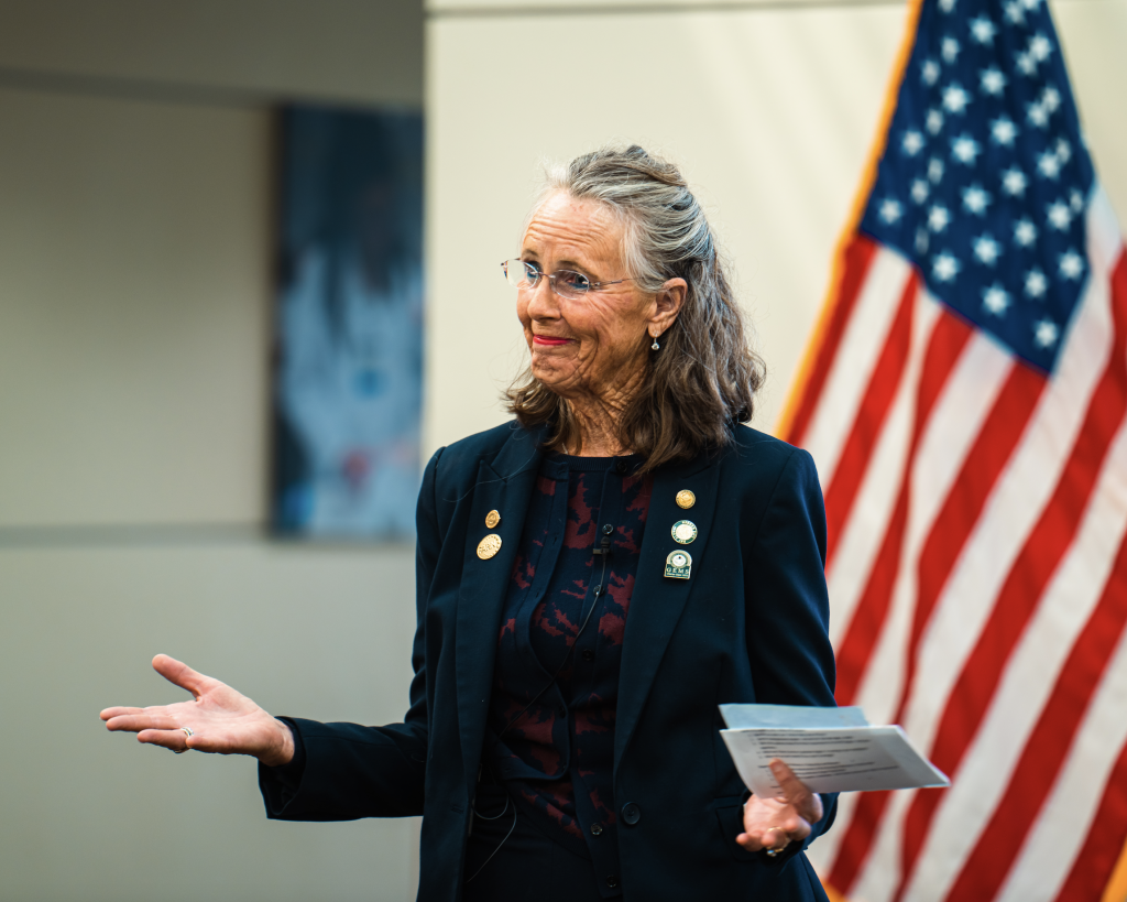 Dr. Patricia Quigley speaking at the USF College of Nursing