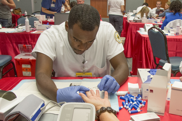 Dr. Oz 15-Minute Physical, nursing student, Florida Hospital, health screening, USF Health Service Corps