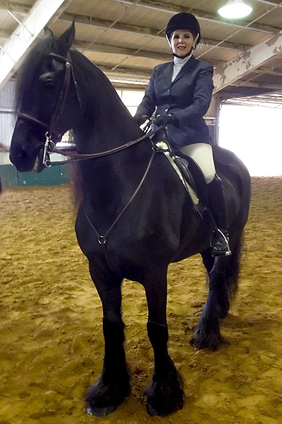 PT patient Janise on Rommy at Harvest Days