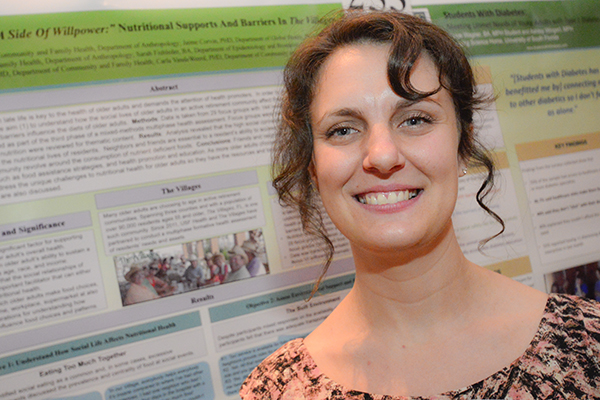 Public Health student Susan Tyler was one of several researchers providing abstracts on studies of The Villages.