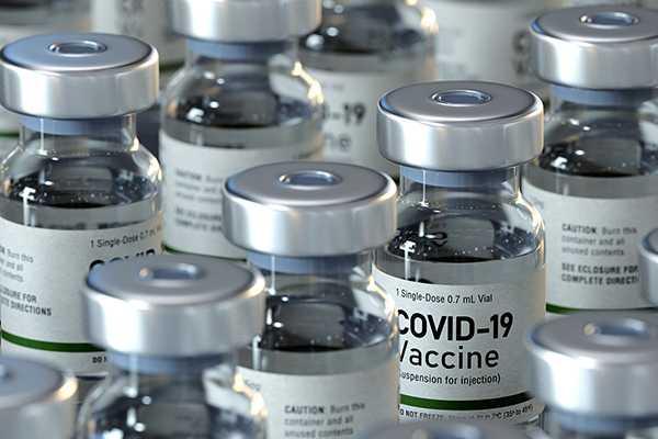 COVID-19 vaccine vials